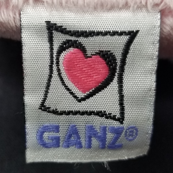 GANZ - PINK BUNNY WITH EMBROIDERED FLOWERS - Picture 7 of 8